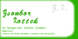 zsombor kottek business card